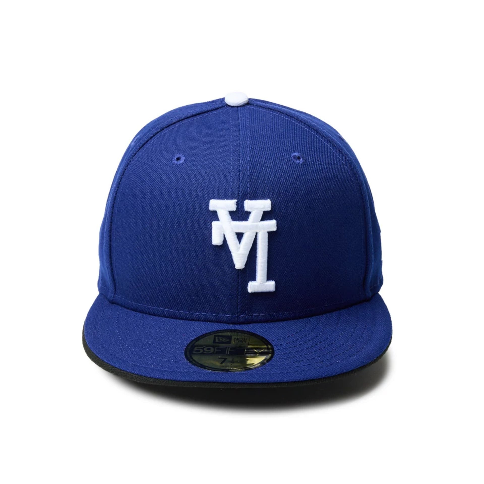 This is a LA Dodgers MLB Upside Down Dark Blue 59FIFTY Fitted Cap 2