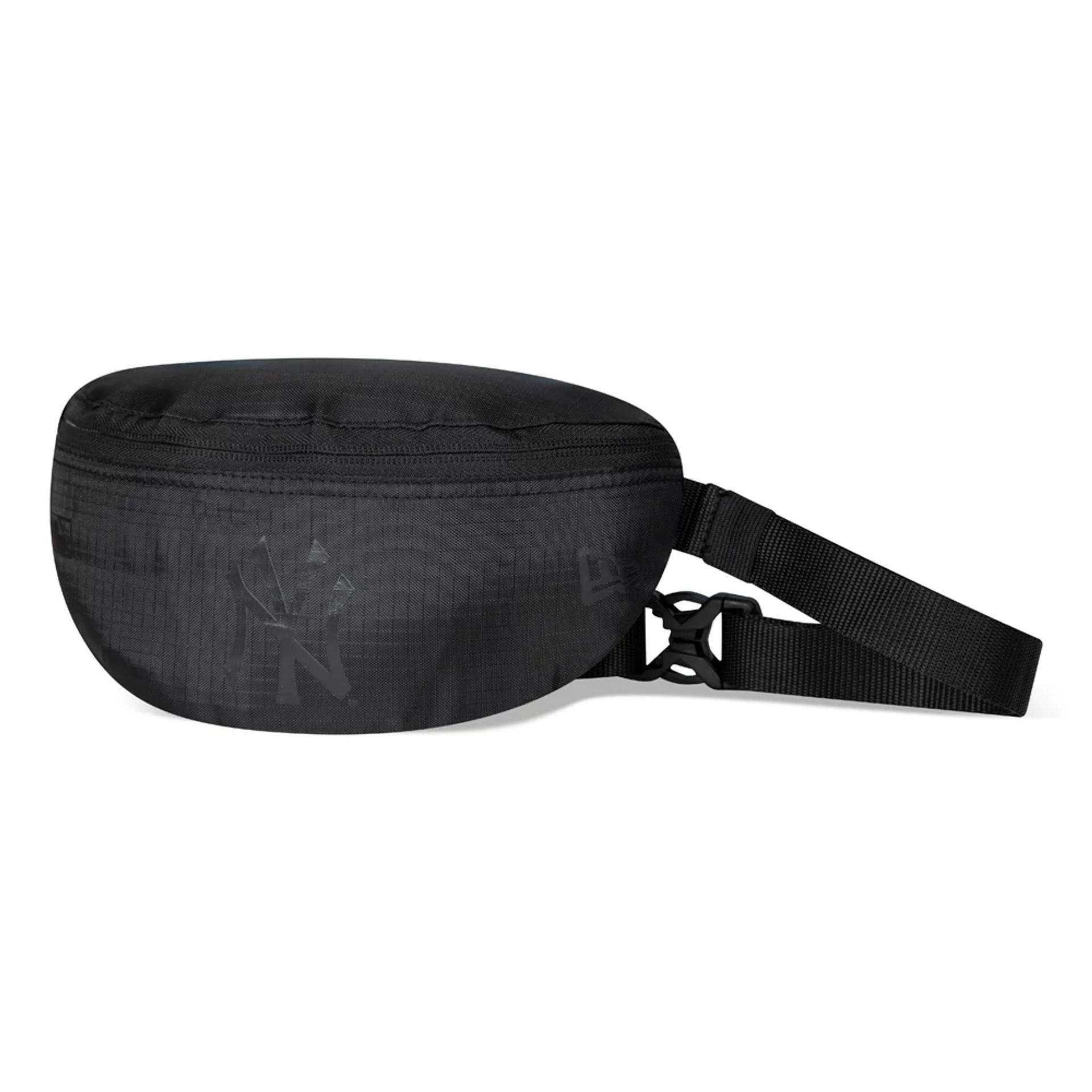 This is a New York Yankees Black On Black Mini Waist Bag 1