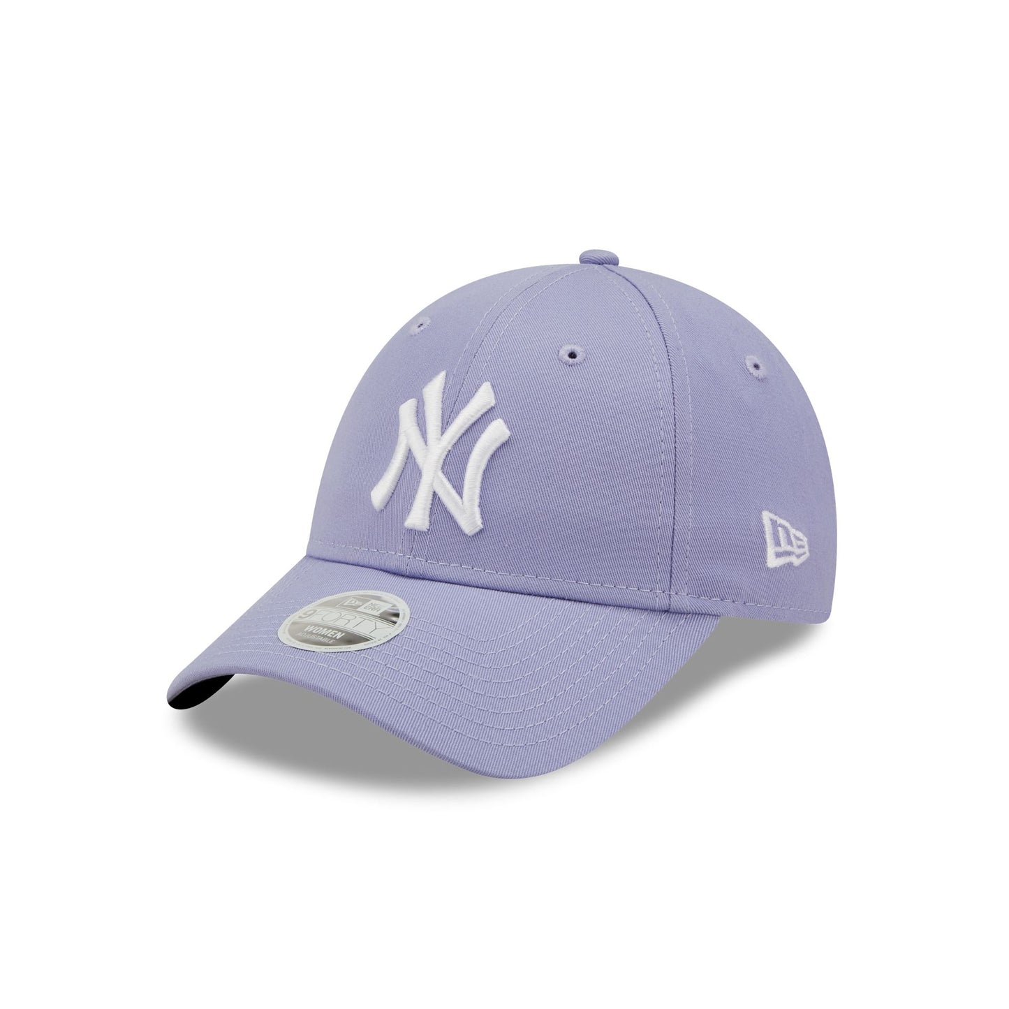 This is a New York Yankees League Essentials Womens Lilac 9FORTY Adjustable Cap 3