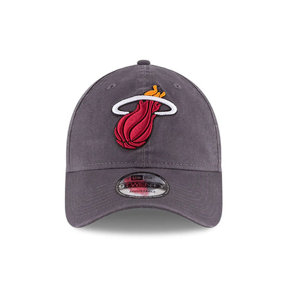 This is a Miami Heat NBA Core Classic Dark Grey 9TWENTY Adjustable Cap 2