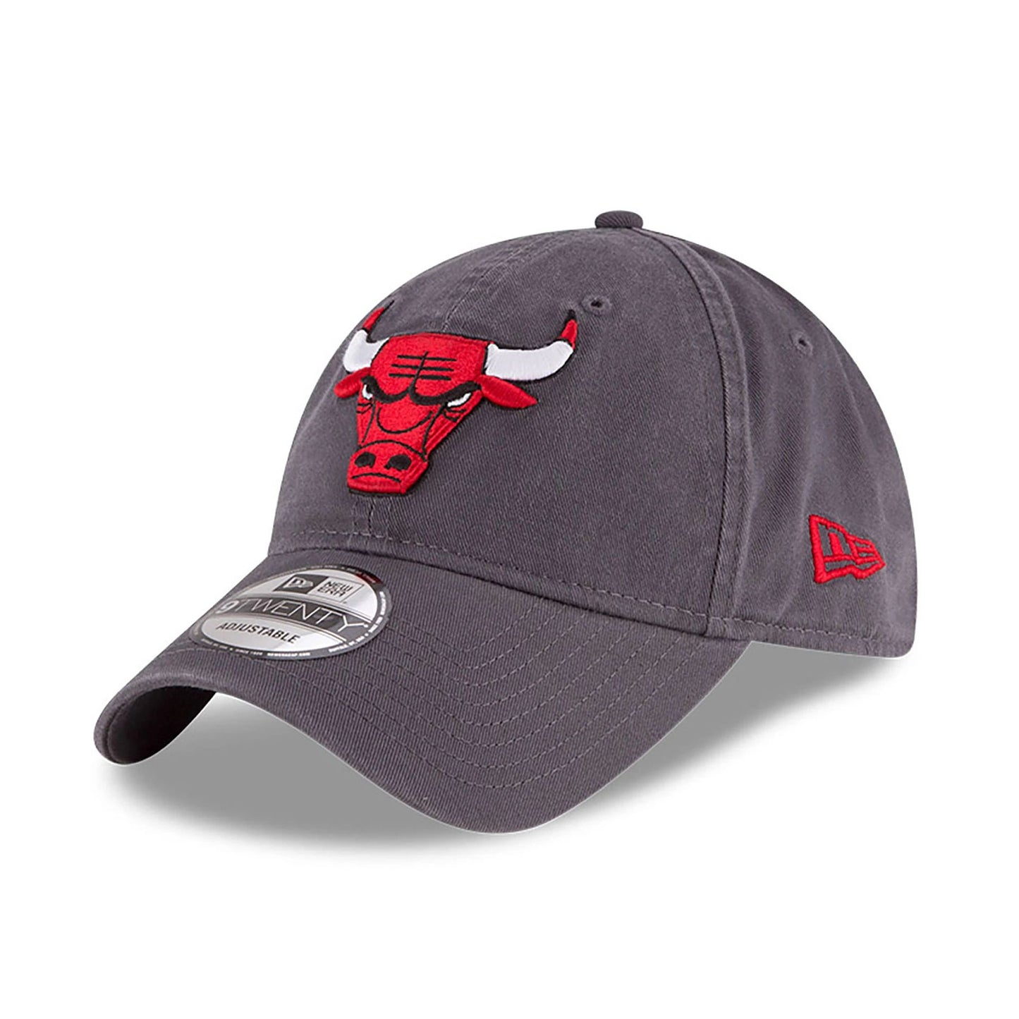 This is a Chicago Bulls NBA Core Classic Dark Grey 9TWENTY Adjustable Cap 1