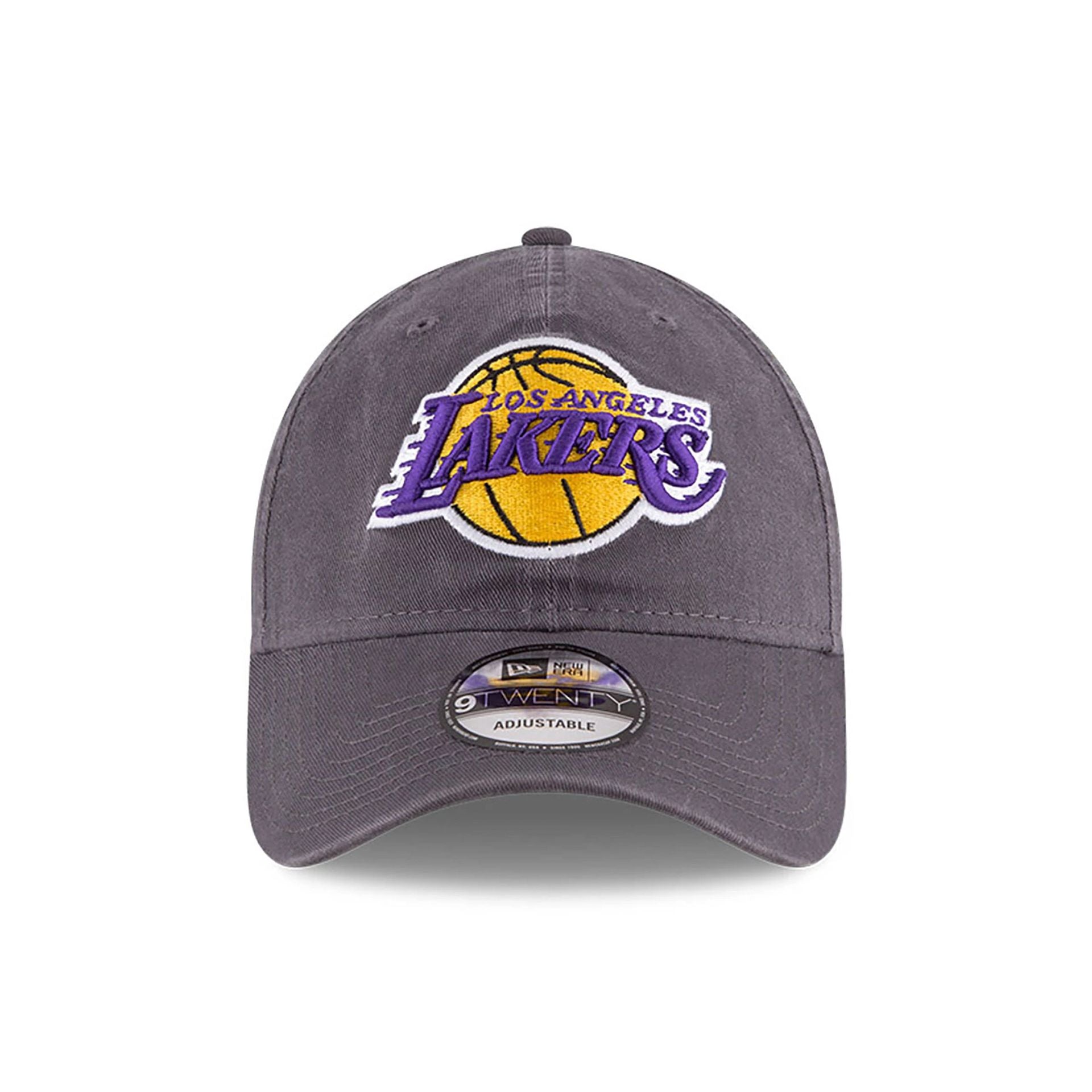 This is a LA Lakers NBA Core Classic Dark Grey 9TWENTY Adjustable Cap 2