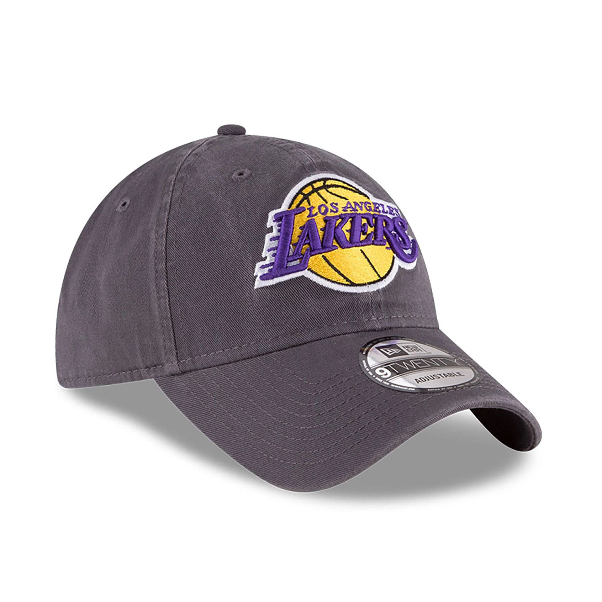 This is a LA Lakers NBA Core Classic Dark Grey 9TWENTY Adjustable Cap 3