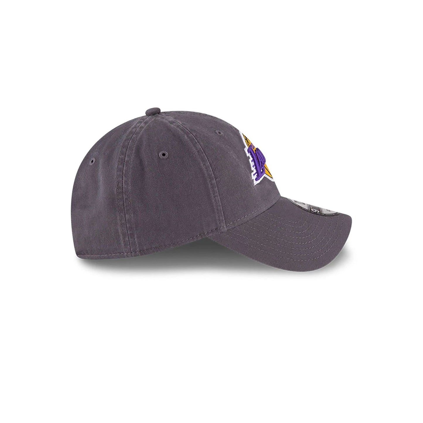 This is a LA Lakers NBA Core Classic Dark Grey 9TWENTY Adjustable Cap 5