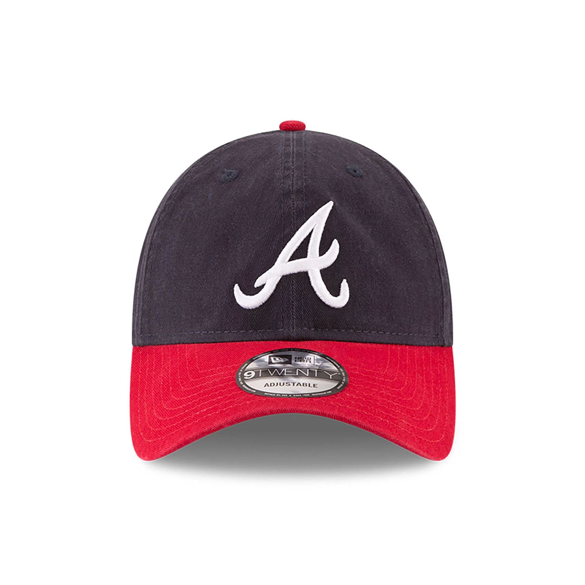 This is a Atlanta Braves MLB Core Classic Navy and Red 9TWENTY Adjustable Cap 2