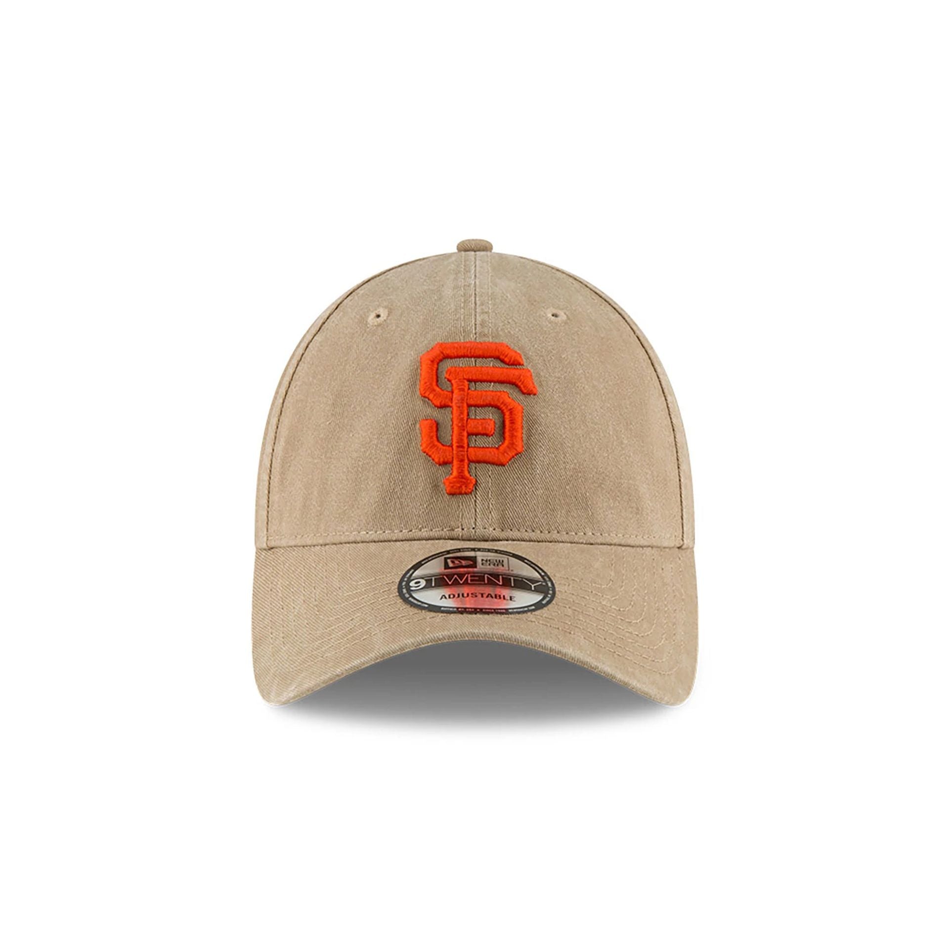 This is a San Francisco Giants MLB Core Classic Beige 9TWENTY Adjustable Cap 2