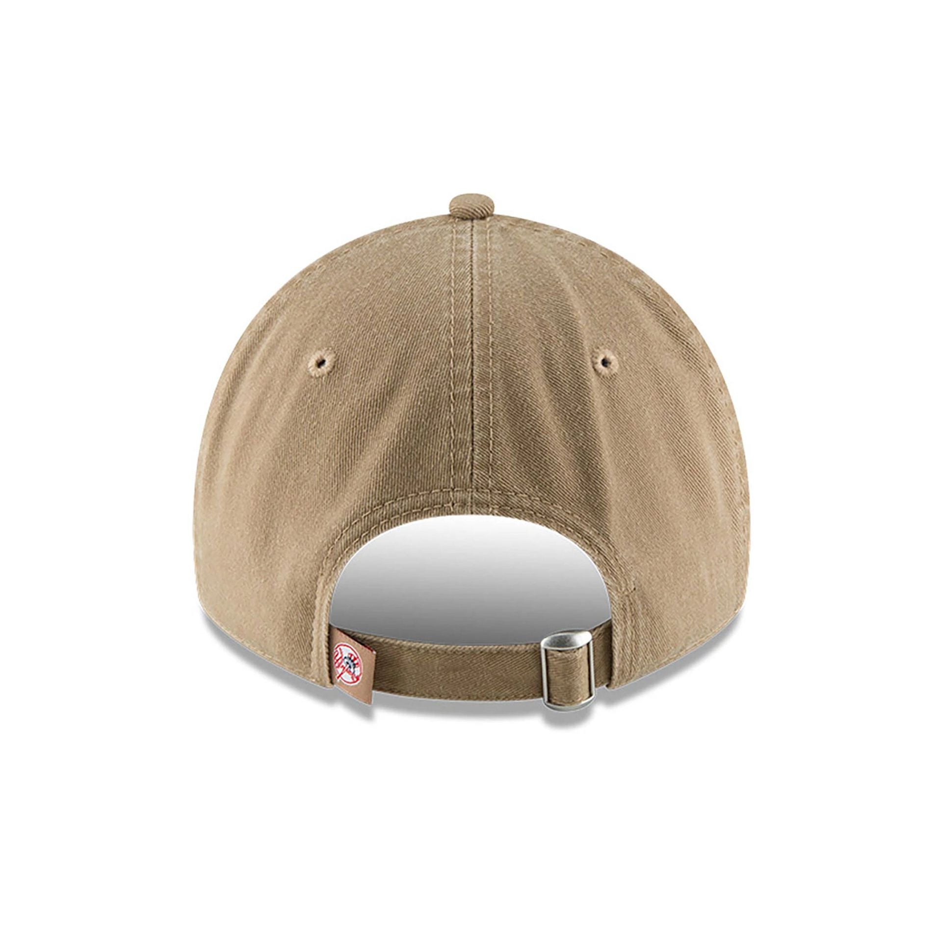 This is a New York Yankees MLB Core Classic Beige 9TWENTY Adjustable Cap 4