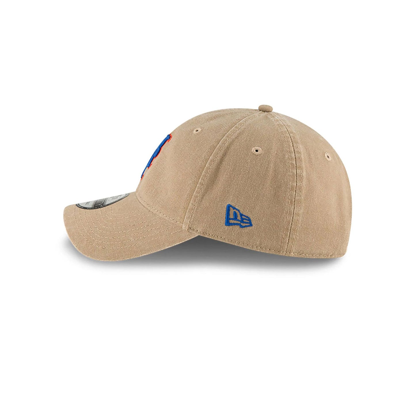 This is a New York Mets MLB Core Classic Beige 9TWENTY Adjustable Cap 6