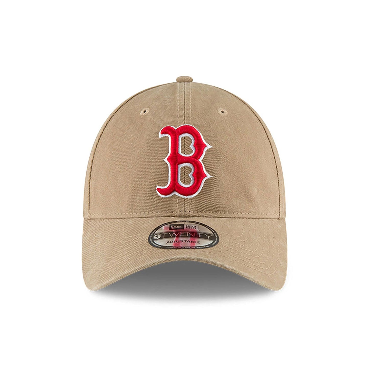 This is a Boston Red Sox MLB Core Classic Beige 9TWENTY Adjustable Cap 2