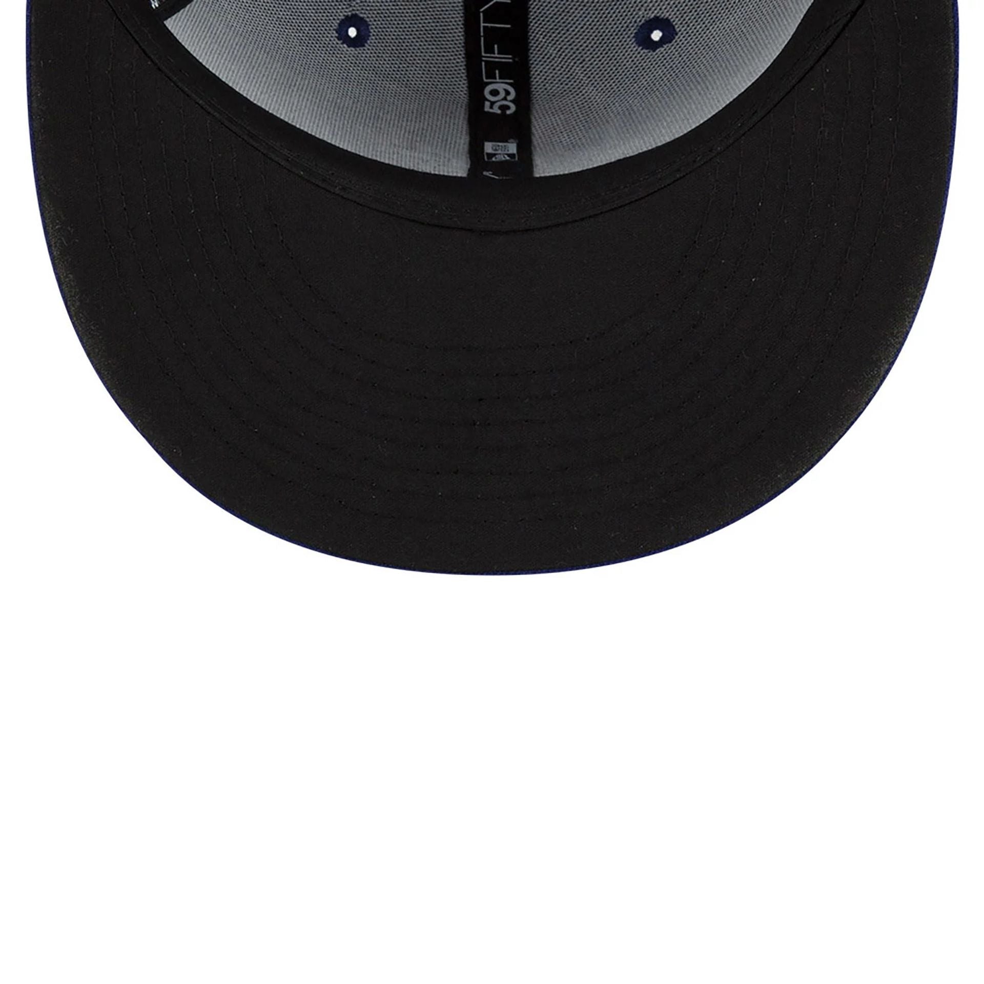 This is a Durham Bulls MiLB On Field Dark Blue 59FIFTY Fitted Cap 2