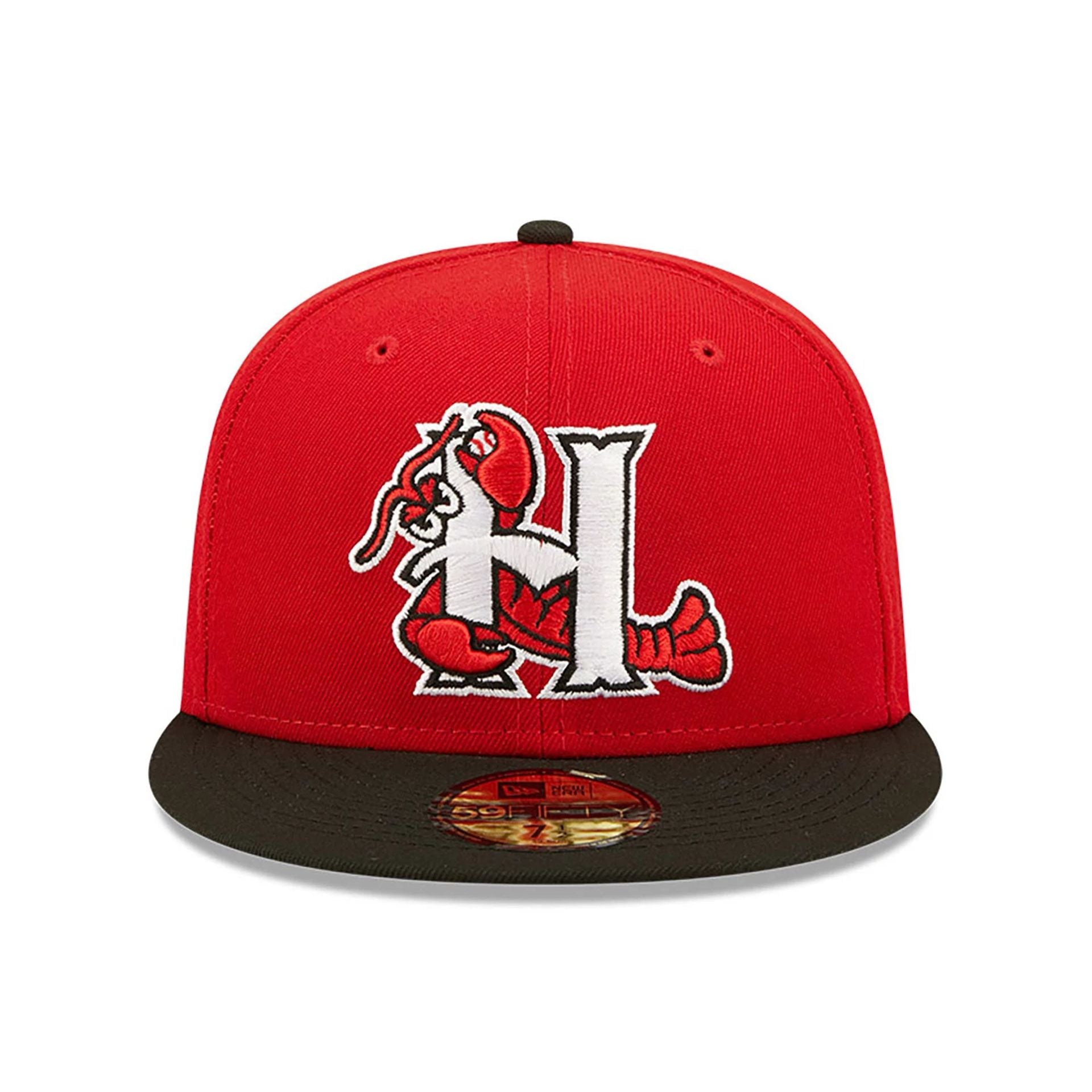 This is a Hickory Crawdads MiLB Red 59FIFTY Fitted Cap 3