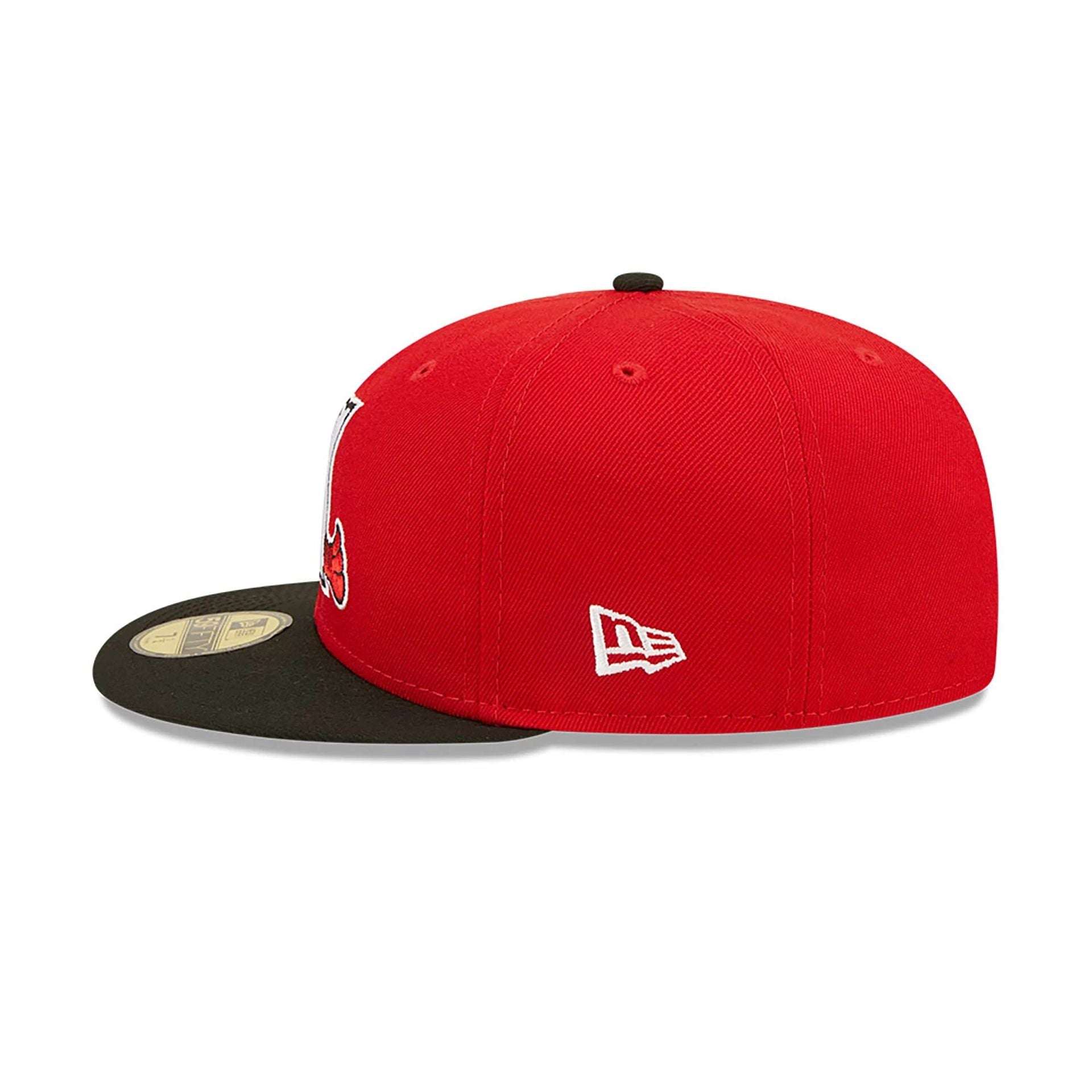 This is a Hickory Crawdads MiLB Red 59FIFTY Fitted Cap 5