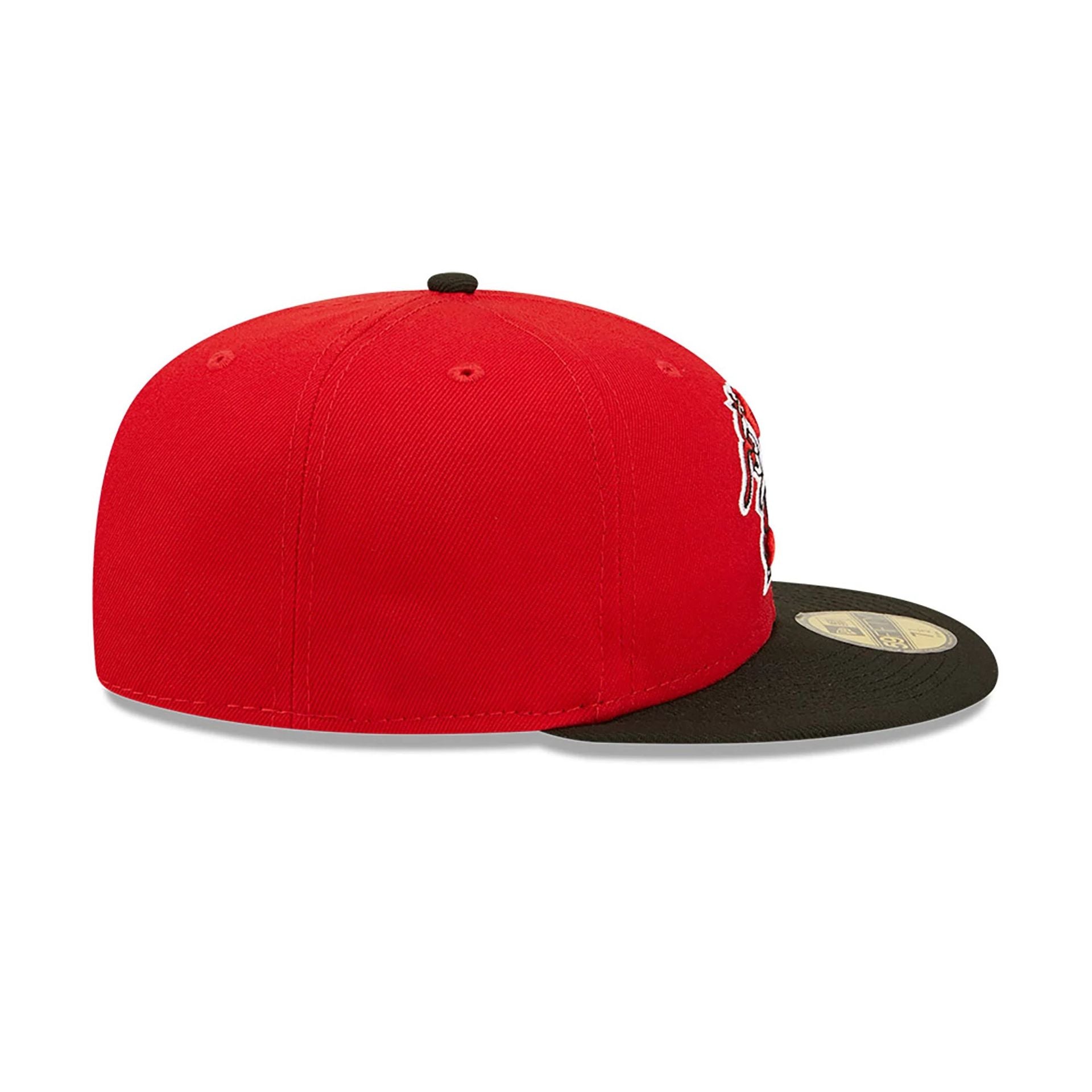 This is a Hickory Crawdads MiLB Red 59FIFTY Fitted Cap 7