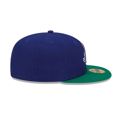 This is a Hartford Yard Goats MiLB Blue 59FIFTY Fitted Cap 7