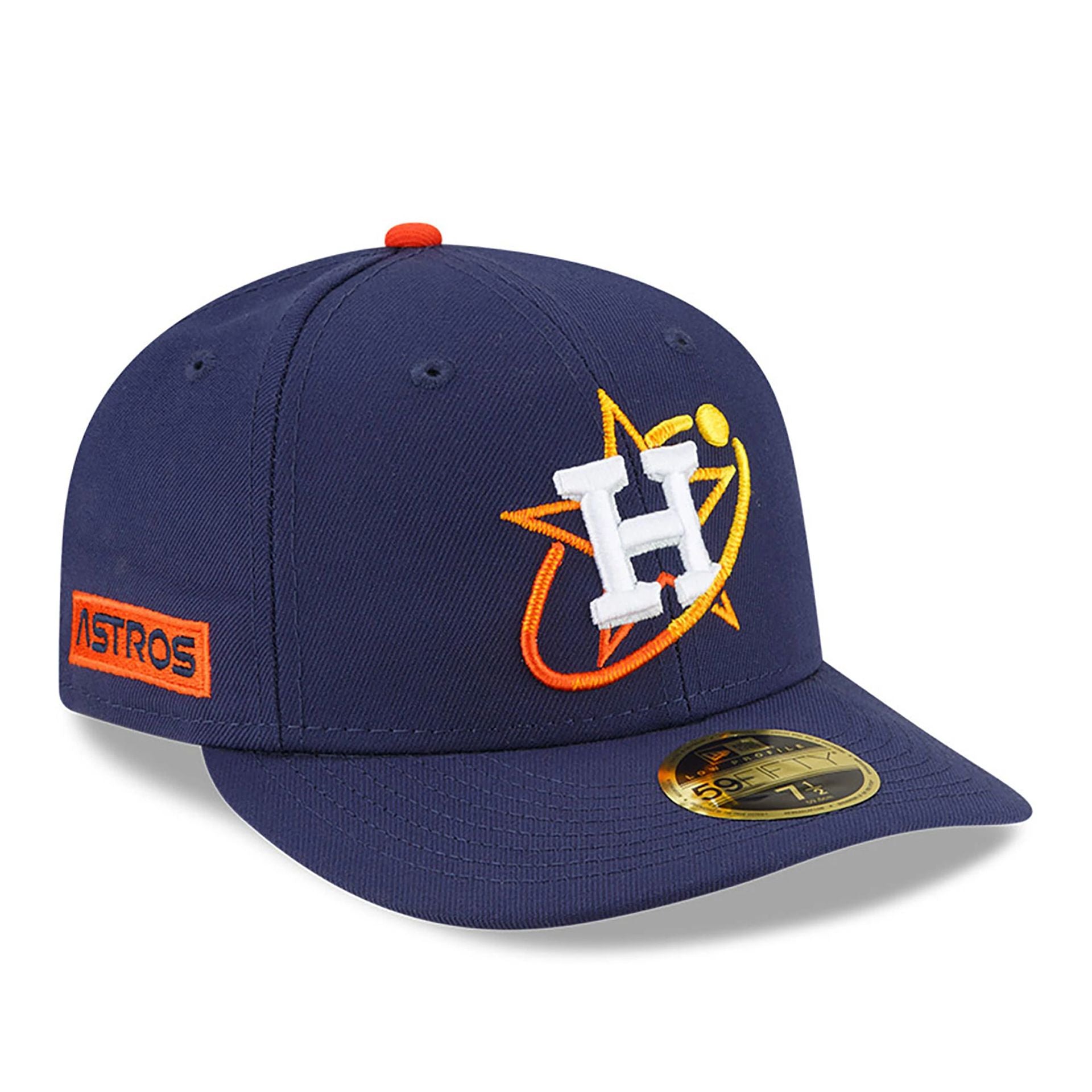 This is a Houston Astros MLB City Connect 2024 Navy Low Profile 59FIFTY Fitted Cap 1