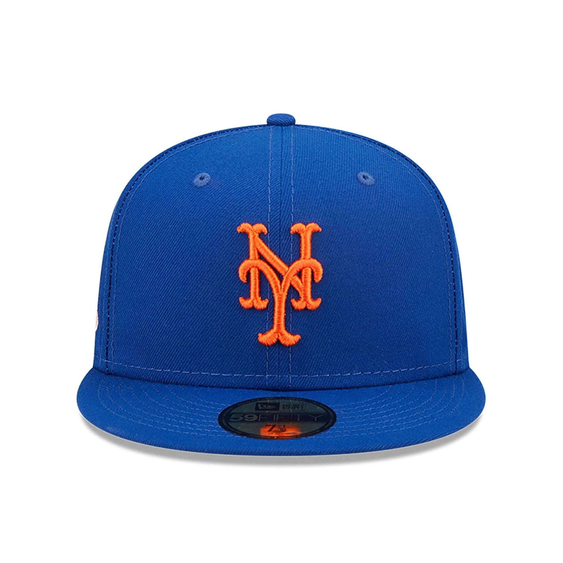 This is a New York Mets MLB Pop Sweat Blue 59FIFTY Fitted Cap 3