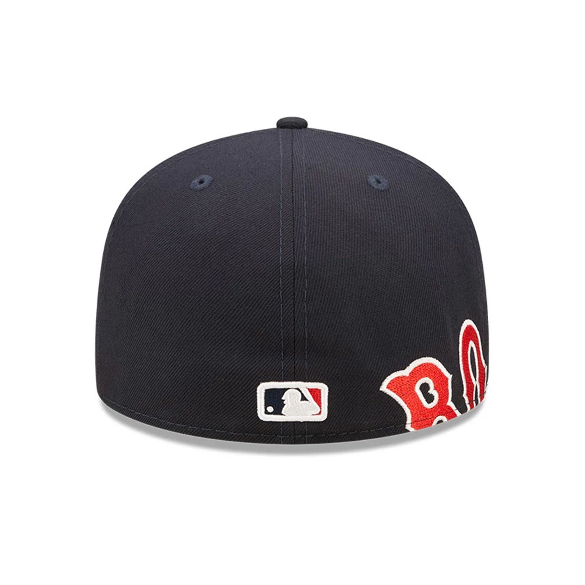 This is a Boston Red Sox Side Split Navy 59FIFTY Fitted Cap 6