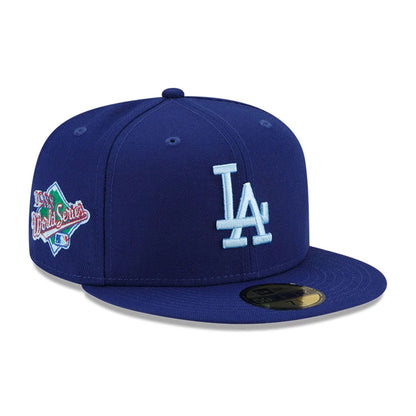 This is a LA Dodgers MLB Cloud Blue 59FIFTY Fitted Cap 1