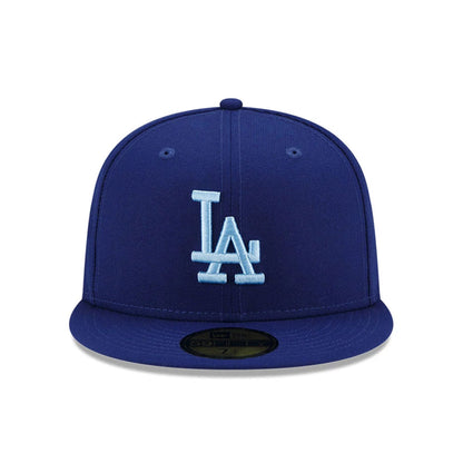 This is a LA Dodgers MLB Cloud Blue 59FIFTY Fitted Cap 6