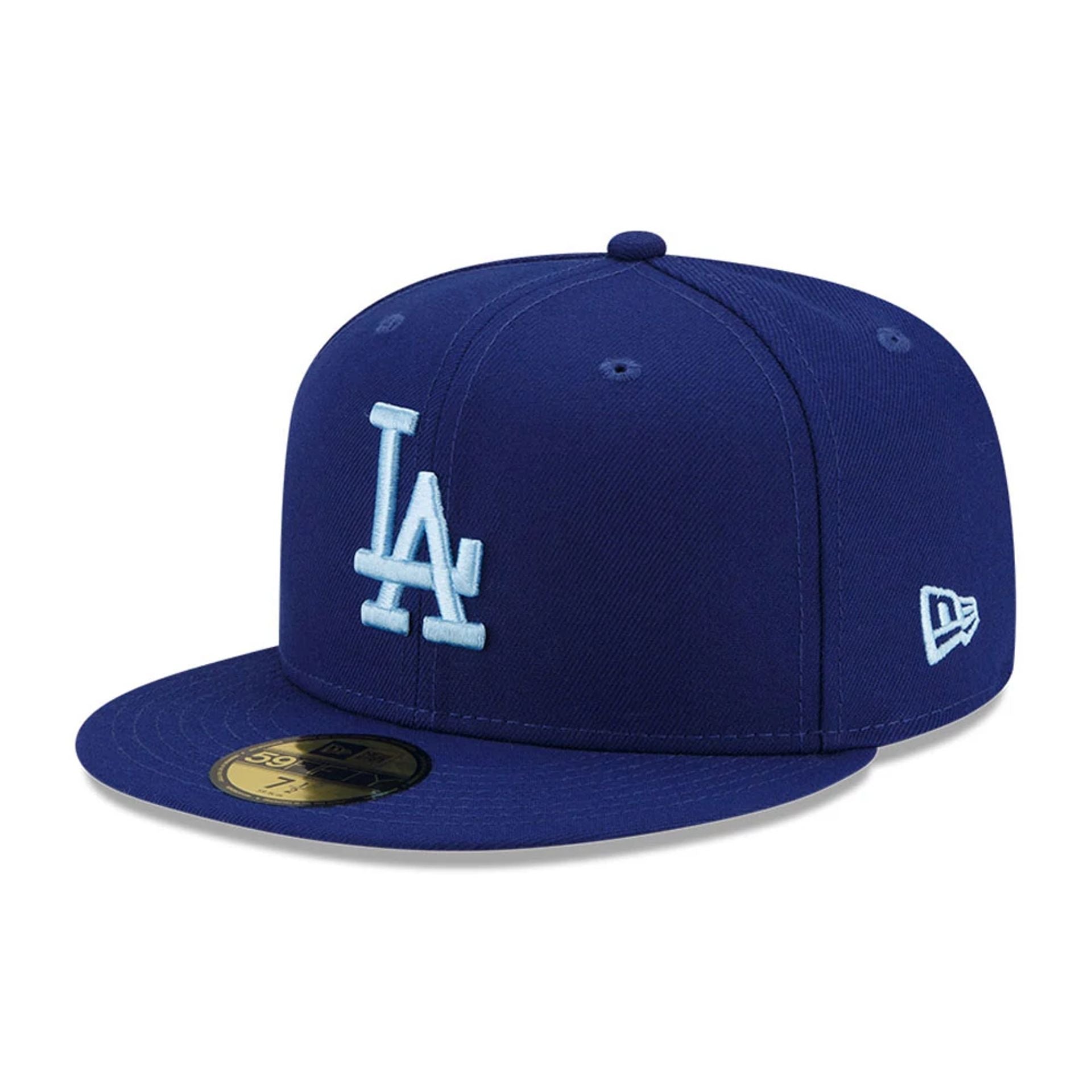 This is a LA Dodgers MLB Cloud Blue 59FIFTY Fitted Cap 7