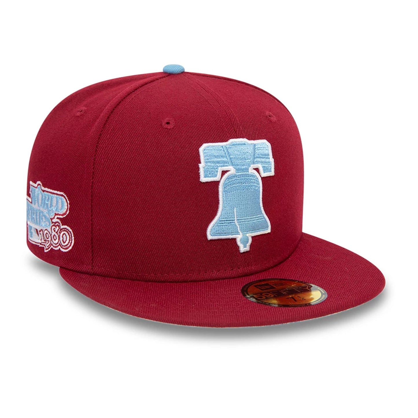 This is a Philadelphia Phillies Paisley Red 59FIFTY Fitted Cap 4