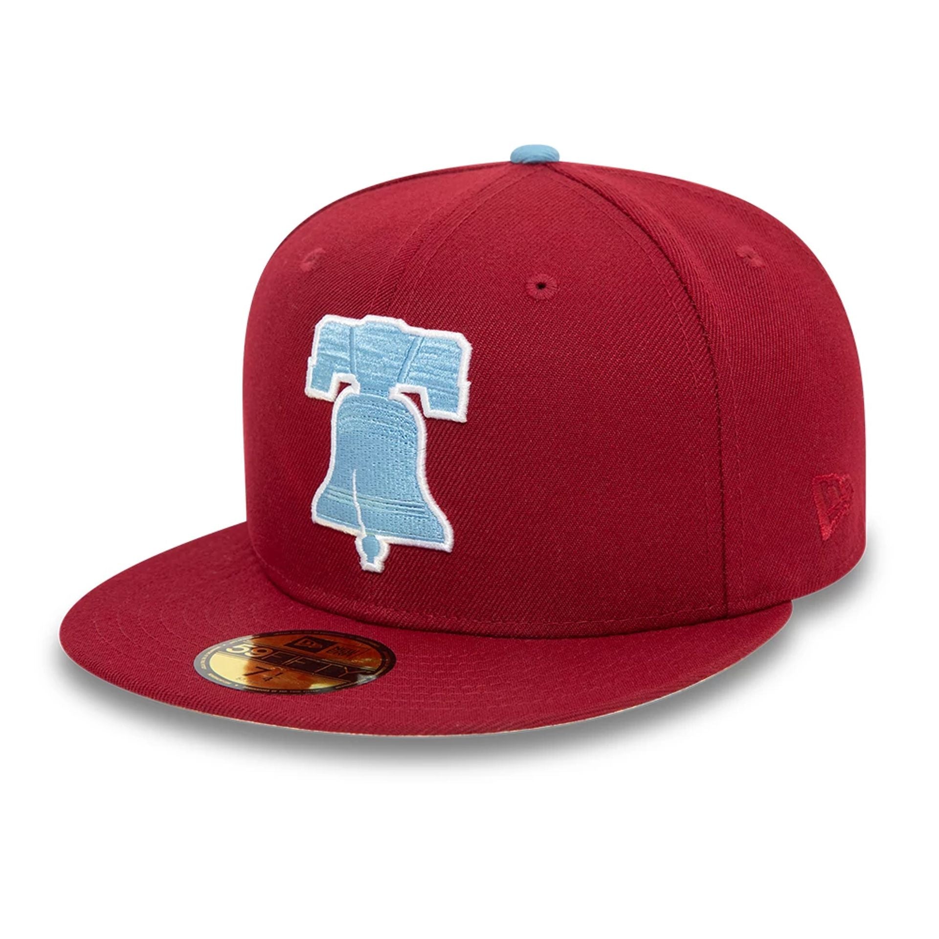 This is a Philadelphia Phillies Paisley Red 59FIFTY Fitted Cap 1