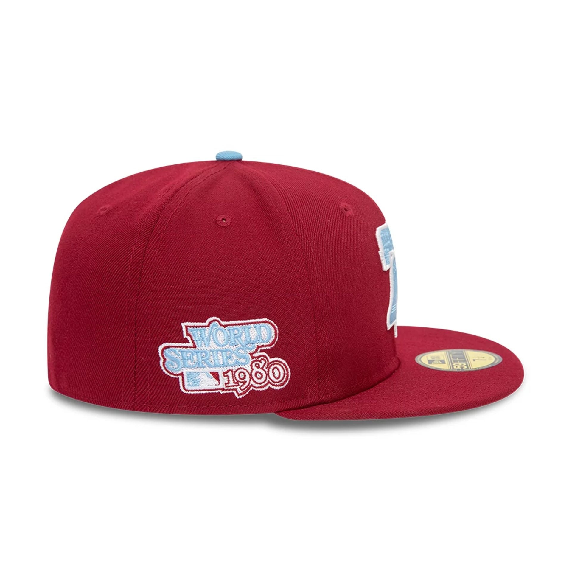 This is a Philadelphia Phillies Paisley Red 59FIFTY Fitted Cap 2