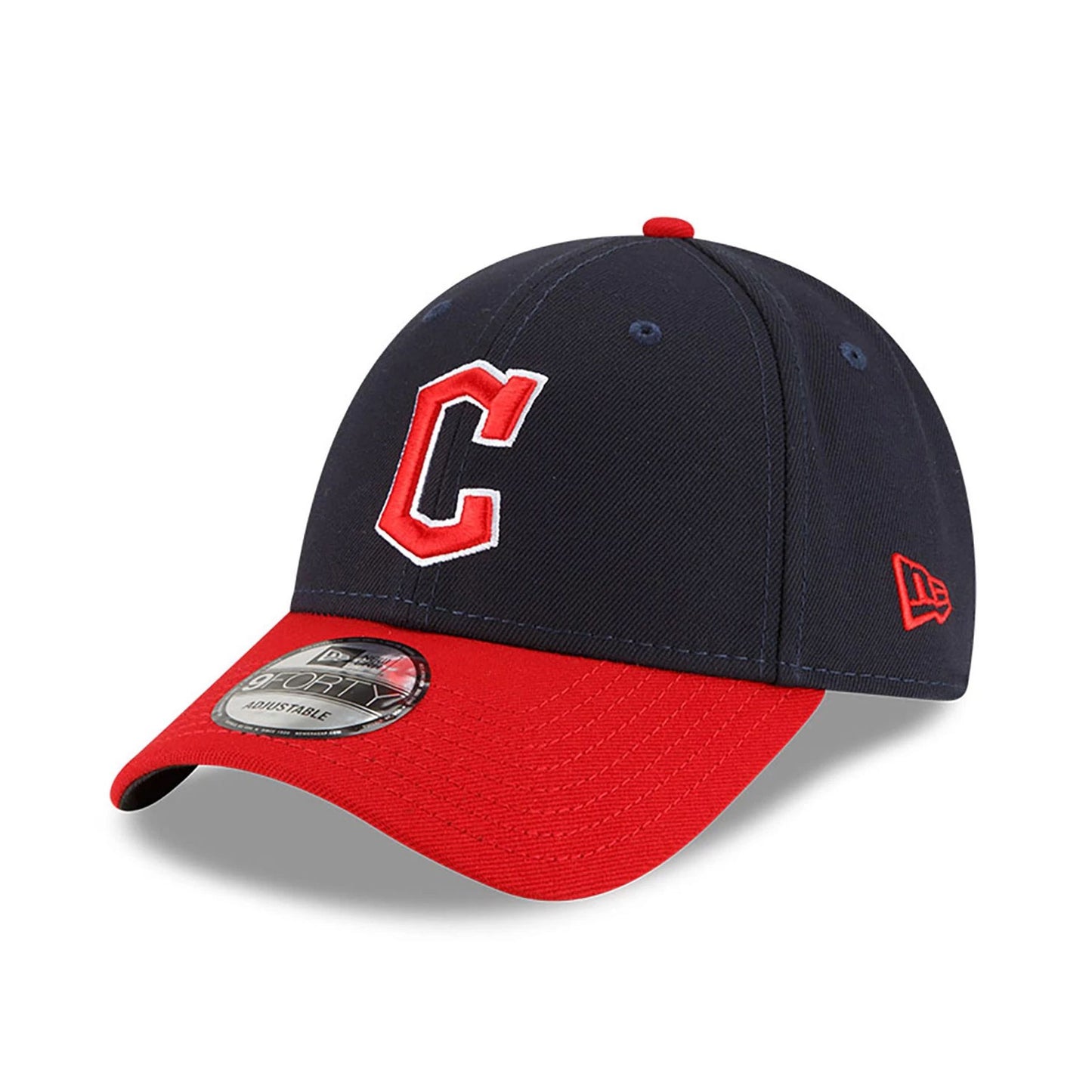 This is a Cleveland Guardians MLB The League Navy 9FORTY Adjustable Cap 1