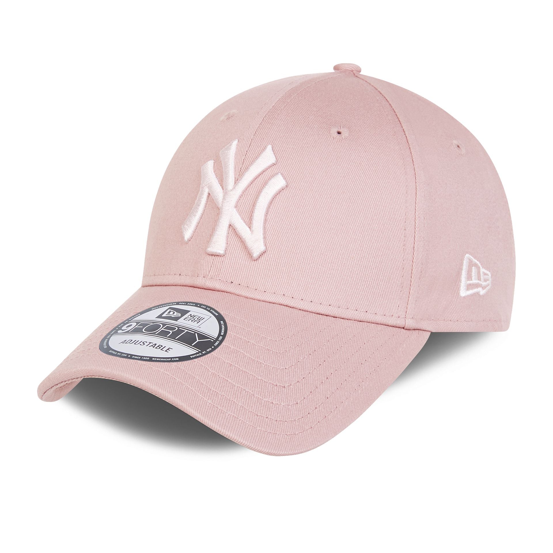 This is a New York Yankees MLB Colour Essentials Pink 9FORTY Cap 1