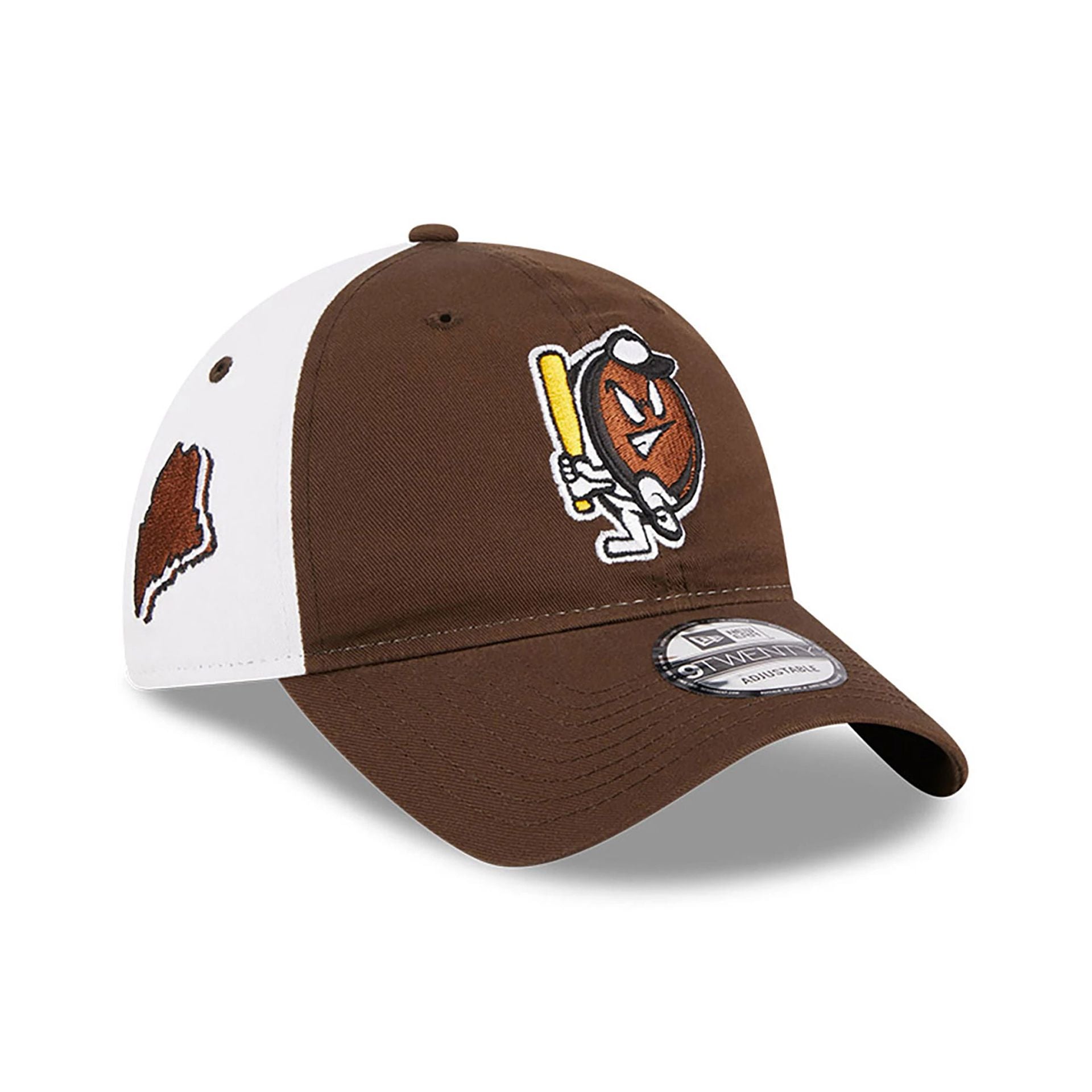 This is a Portland Sea Dogs MiLB Theme Night Dark Brown 9WENTY Adjustable Cap 1