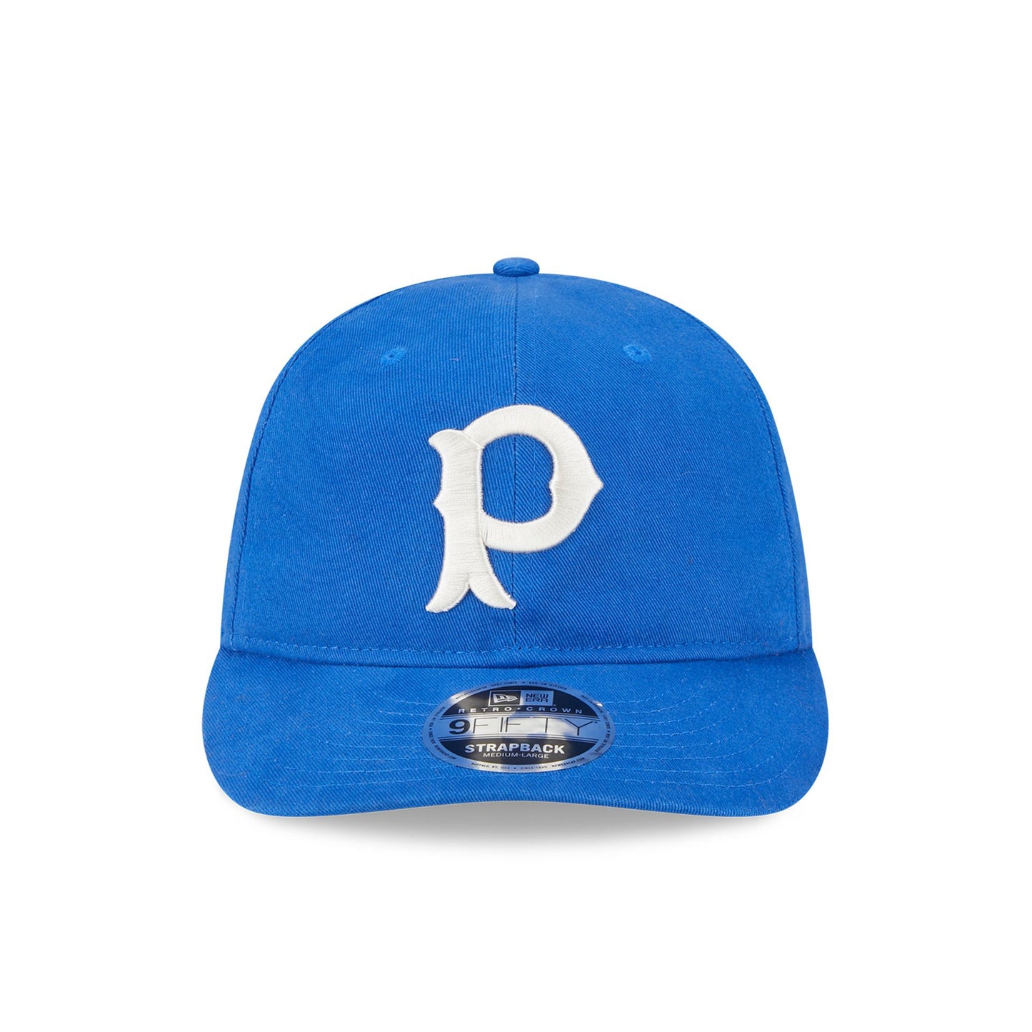 This is a Pittsburgh Pirates MLB Cooperstown Blue Retro Crown 9FIFTY Strapback Cap 3