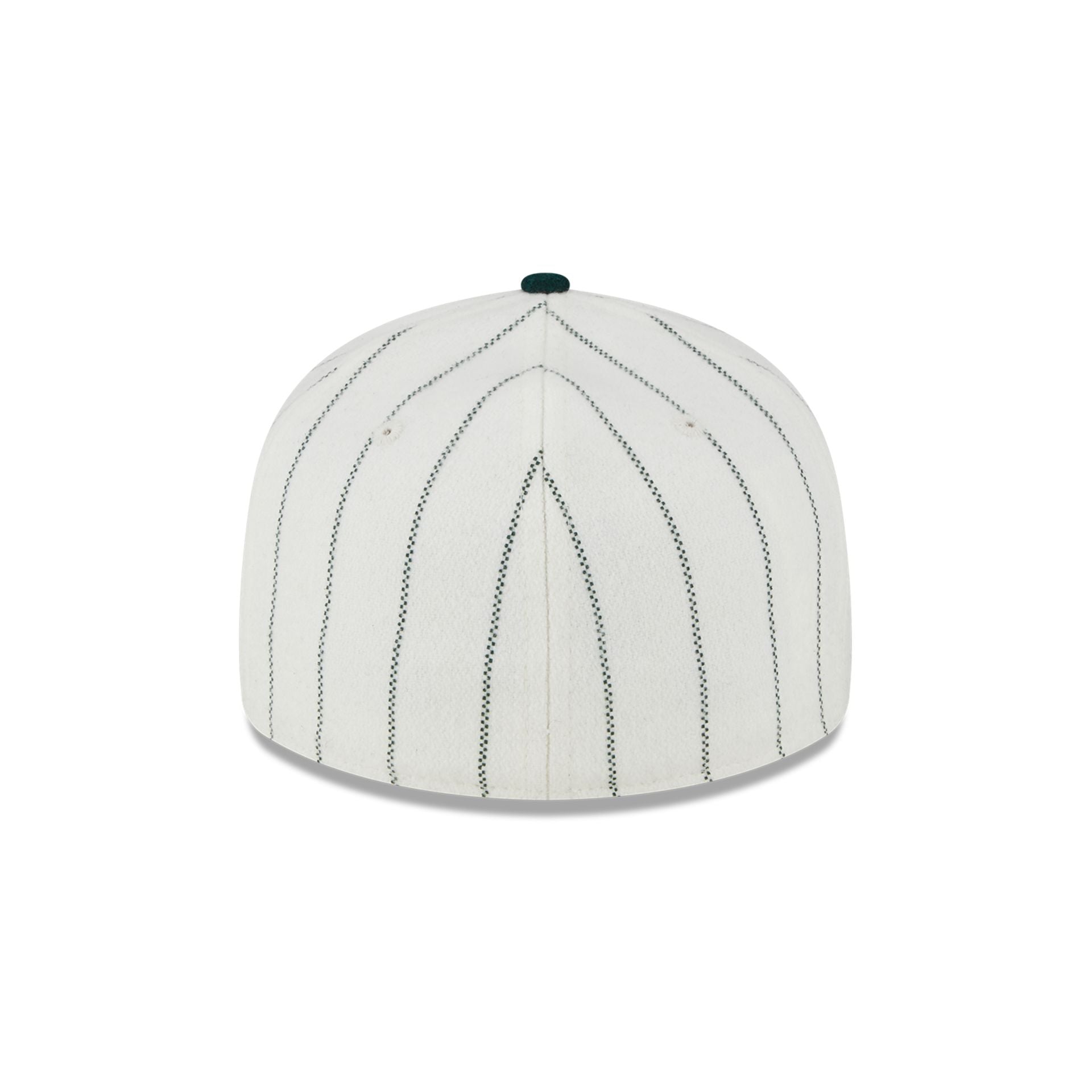 This is a Oakland Athletics Cooperstown MLB Stripe Chrome White Retro Crown 59FIFTY Fitted Cap 3