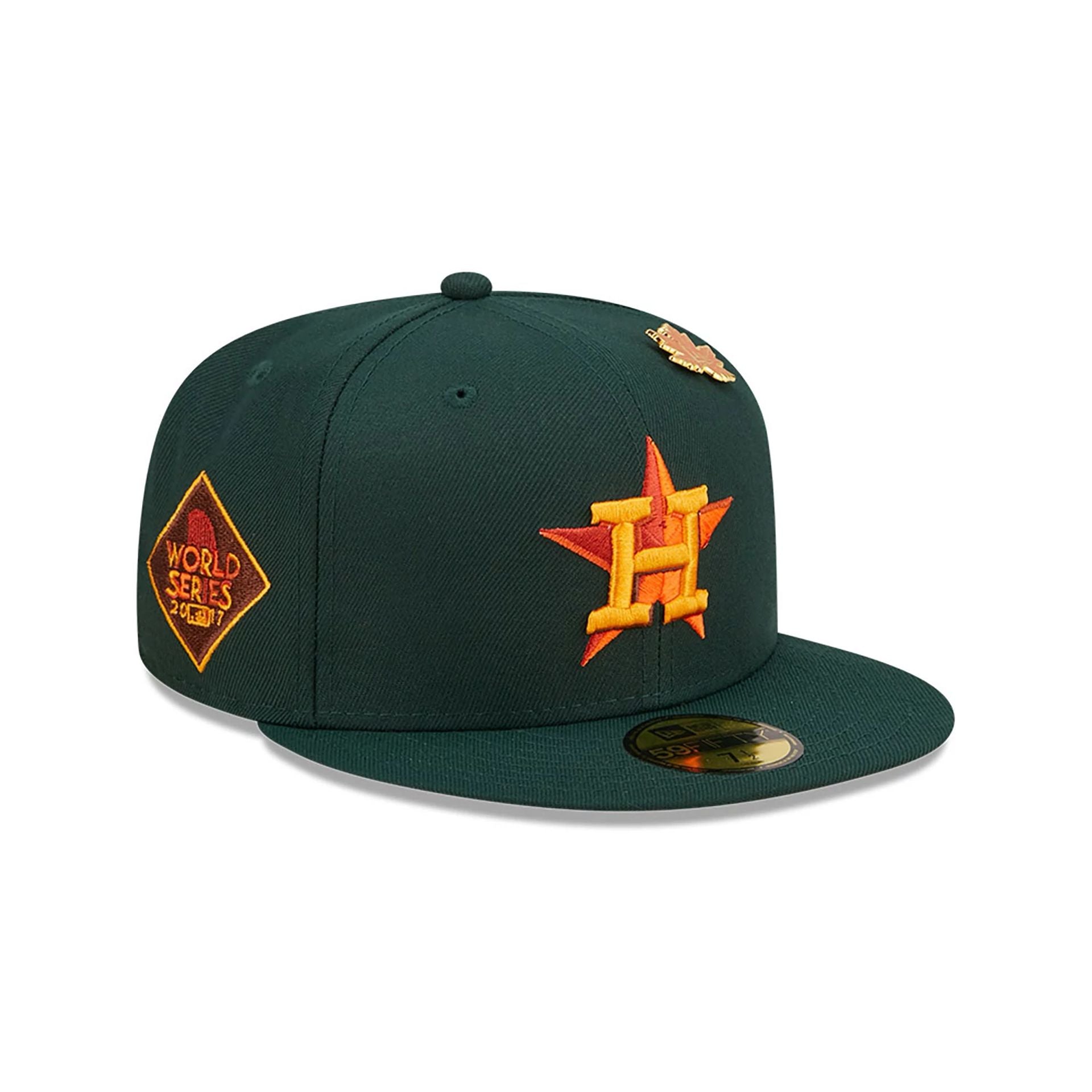 This is a Houston Astros Leafy Dark Green 59FIFTY Fitted Cap 1