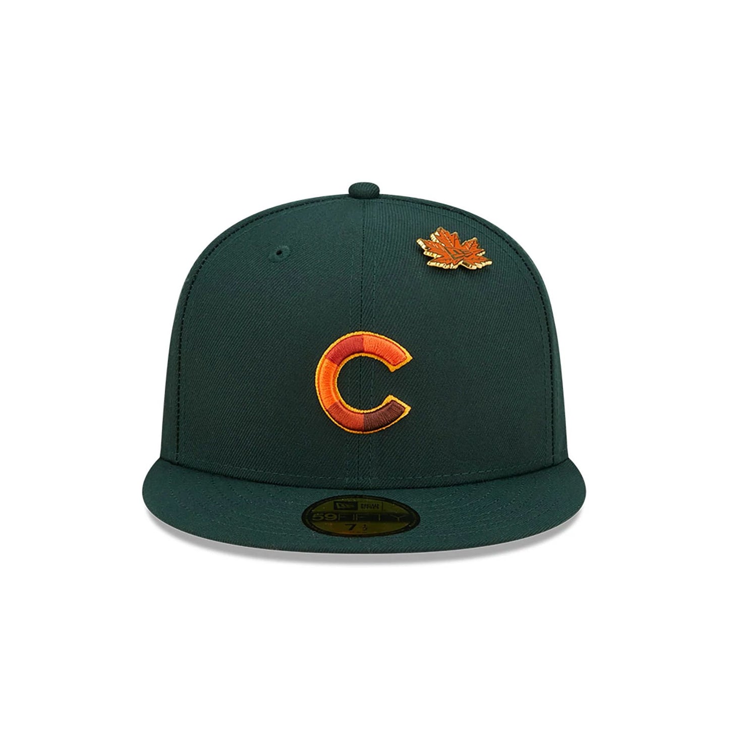 This is a Chicago Cubs Leafy Dark Green 59FIFTY Fitted Cap 4