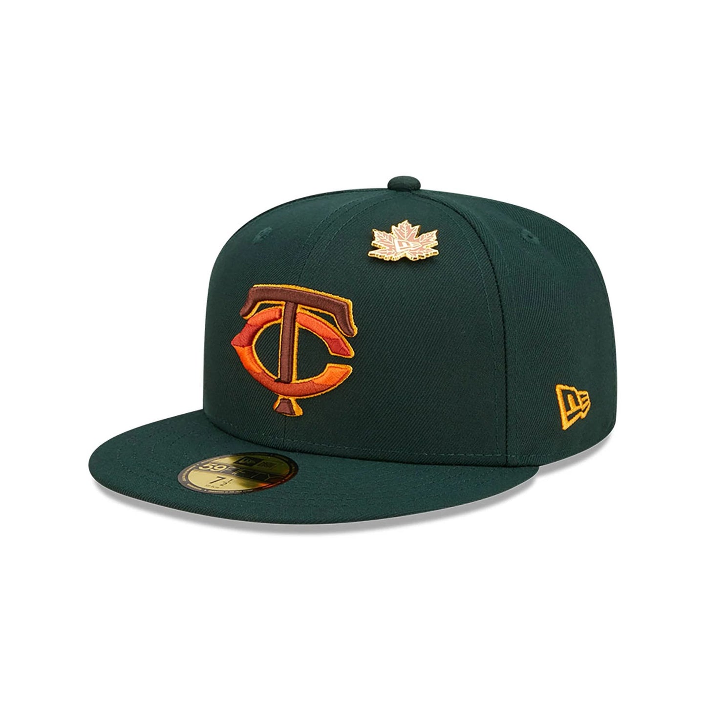 This is a Minnesota Twins Leafy Dark Green 59FIFTY Fitted Cap 3