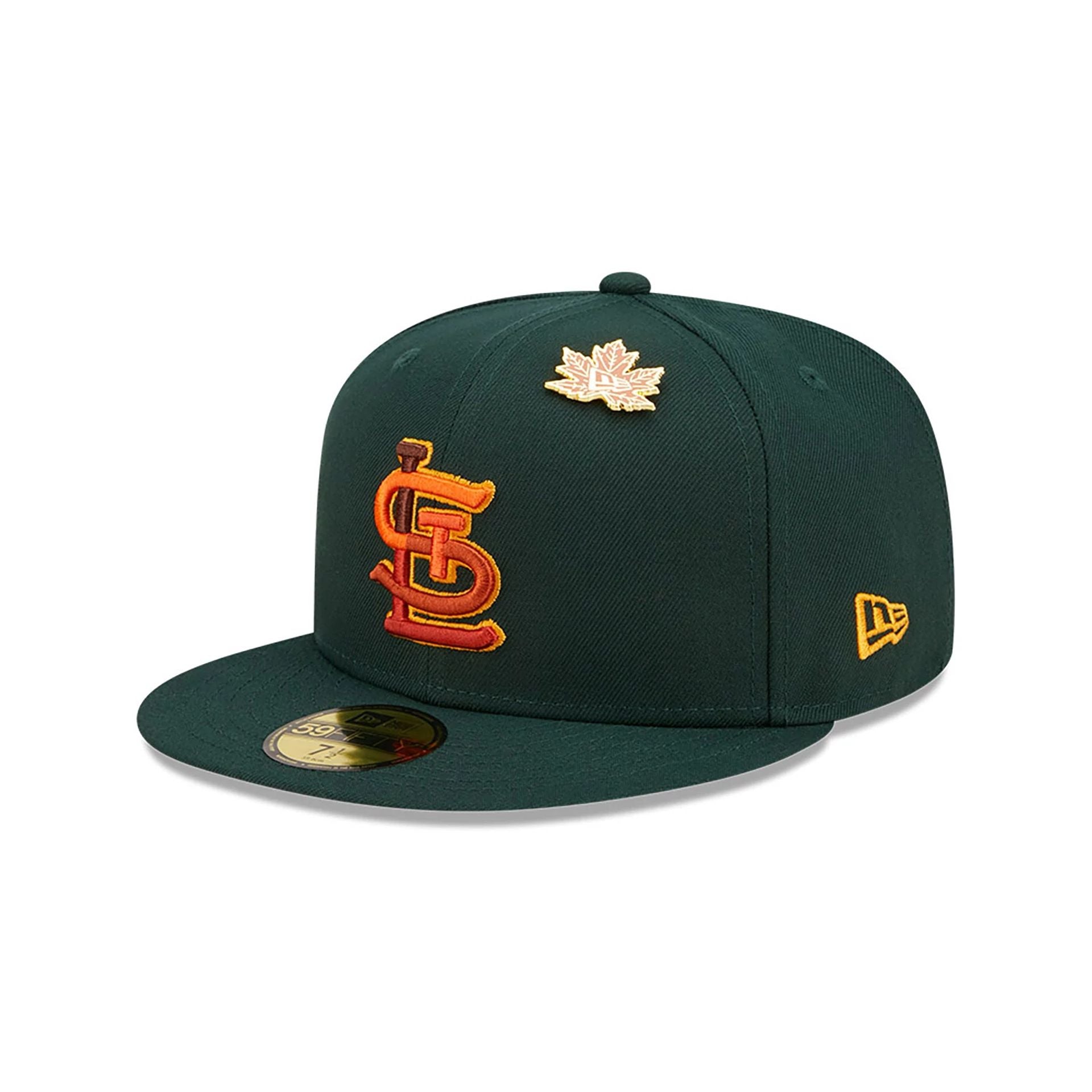 This is a St. Louis Cardinals Leafy Dark Green 59FIFTY Fitted Cap 3