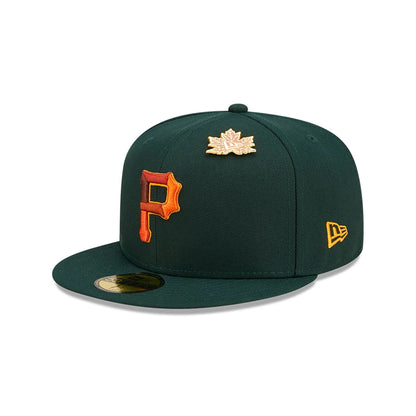 This is a Pittsburgh Pirates Leafy Dark Green 59FIFTY Fitted Cap 3