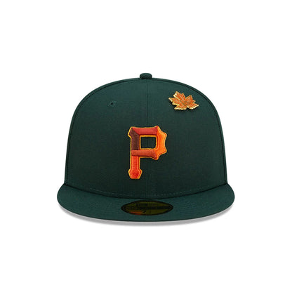 This is a Pittsburgh Pirates Leafy Dark Green 59FIFTY Fitted Cap 4