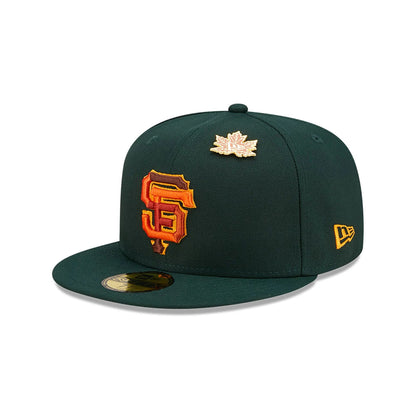 This is a San Francisco Giants Leafy Dark Green 59FIFTY Fitted Cap 3