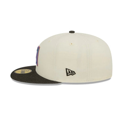 This is a Arizona Diamondbacks MLB Black Denim Chrome White 59FIFTY Fitted Cap 7