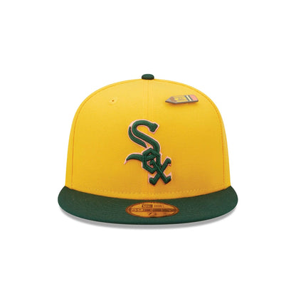 This is a Chicago White Sox Back to School Yellow 59FIFTY Fitted Cap 4