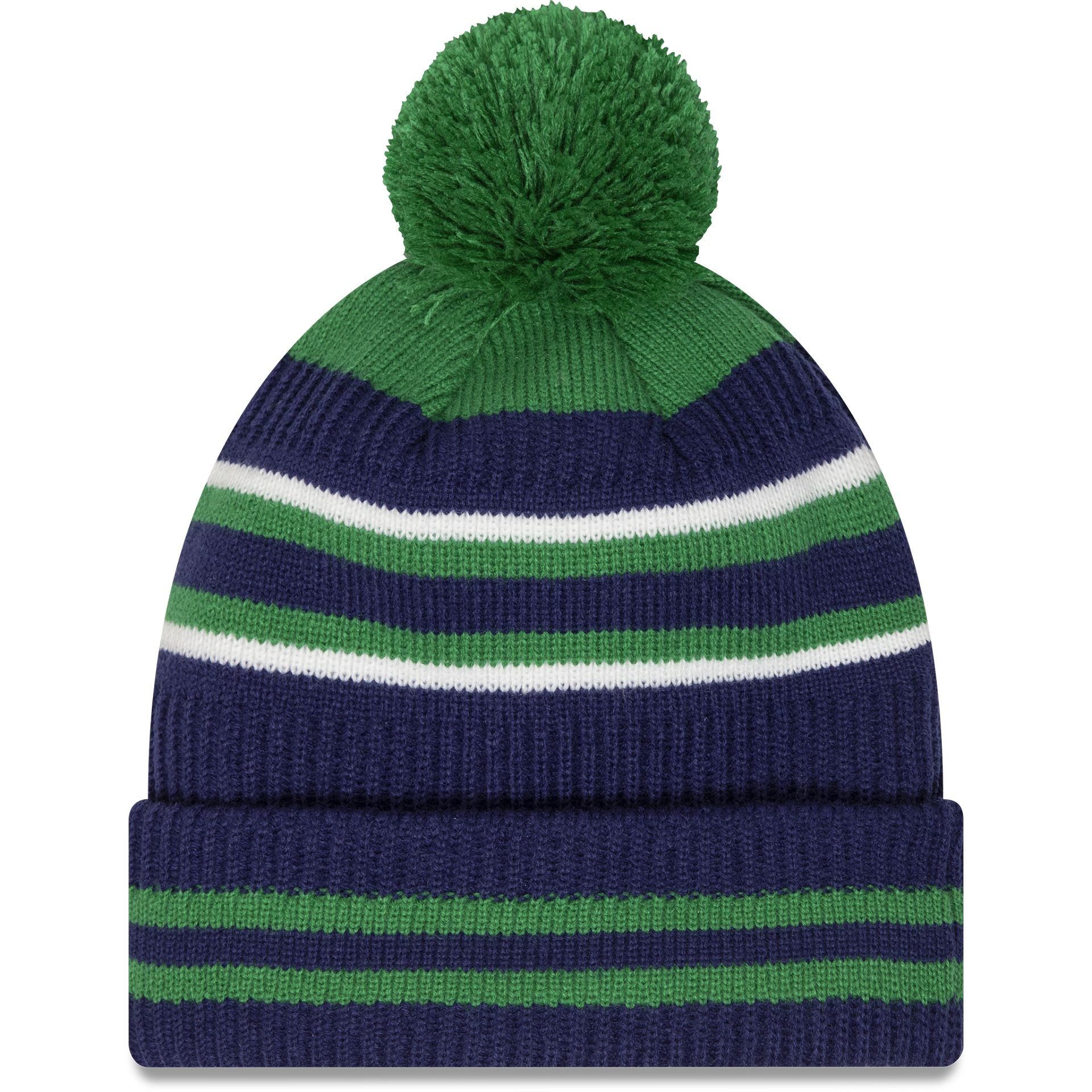 This is a Irish Football Association Youth Blue Bobble Knit Beanie Hat 2