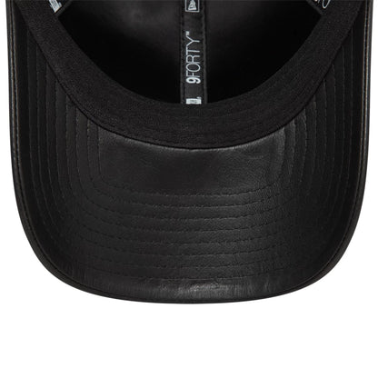 This is a  New York Yankees Leather Black 9FORTY Adjustable Cap 4