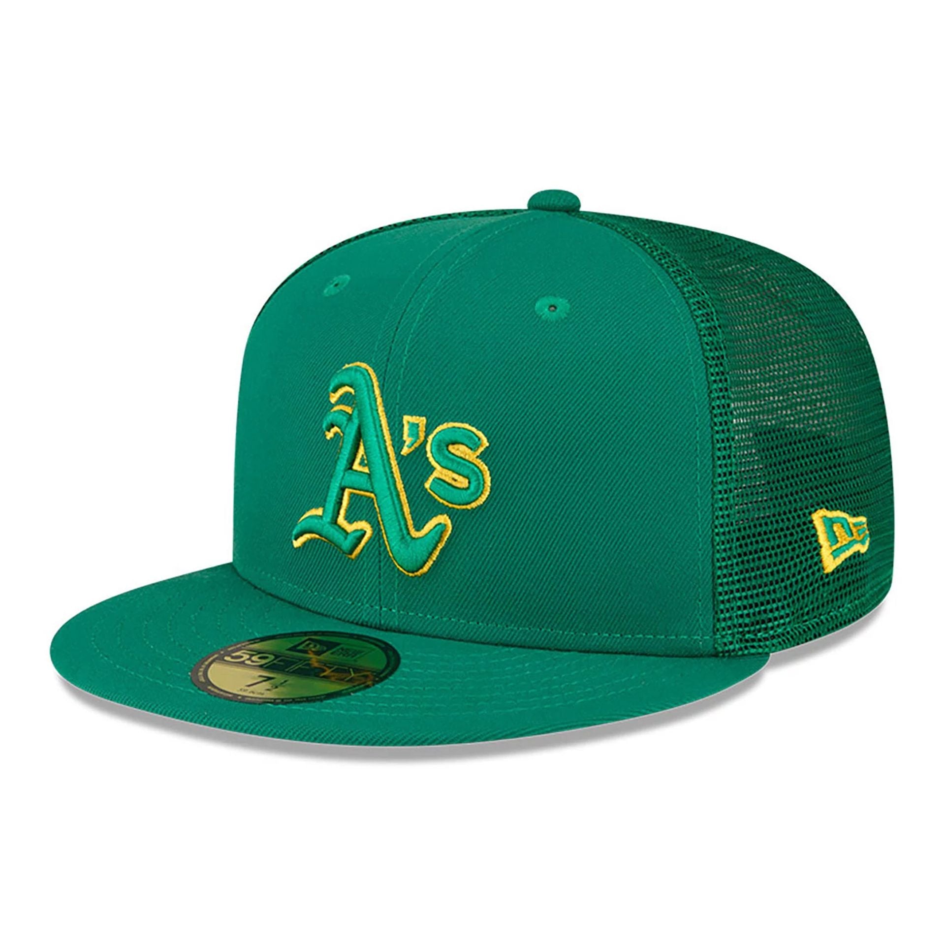 This is a Oakland Athletics MLB Spring Training Green 59FIFTY Fitted Cap 4