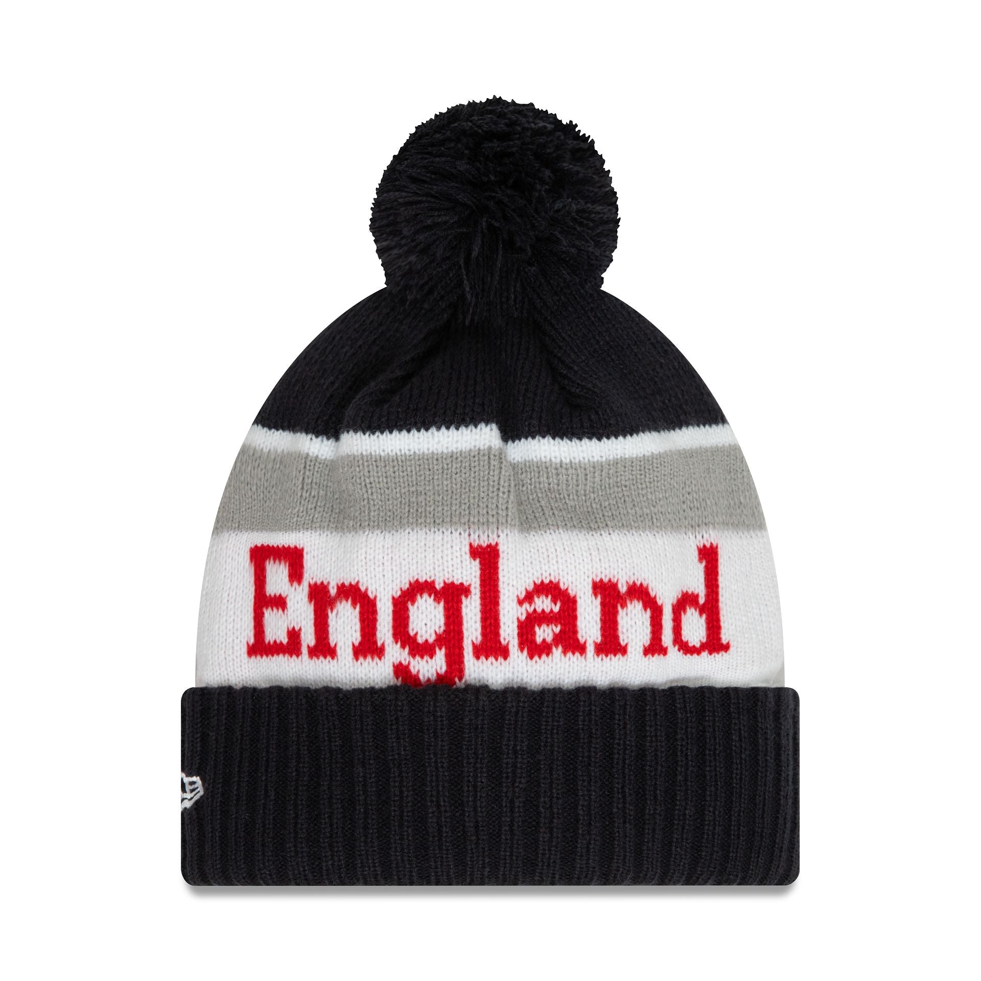 This is a Rugby Football Union England Wordmark Navy Jake Beanie Hat 2