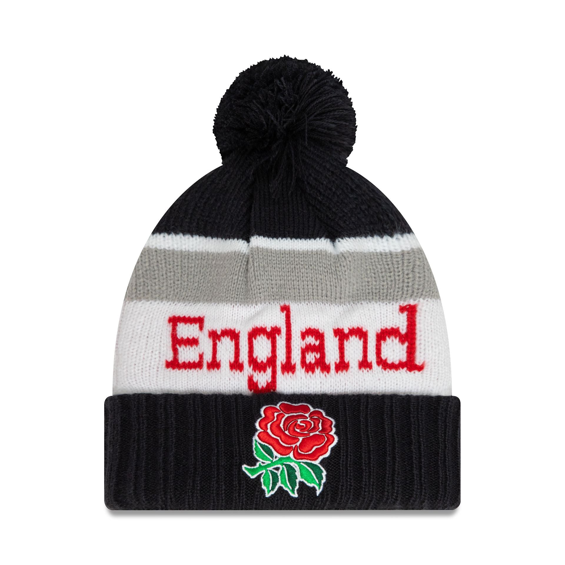 This is a Rugby Football Union Youth England Wordmark Navy Jake Beanie Hat 1