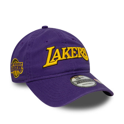 This is a LA Lakers NBA Statement Purple 9TWENTY Adjustable Cap 1