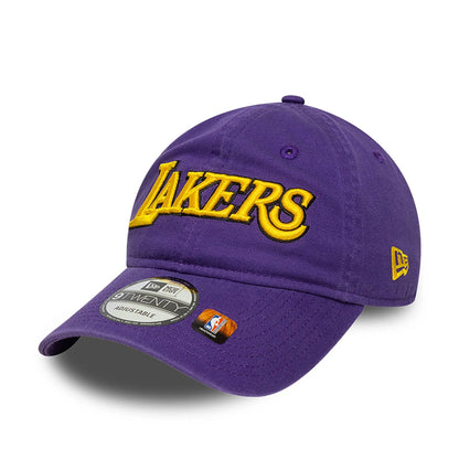 This is a LA Lakers NBA Statement Purple 9TWENTY Adjustable Cap 3