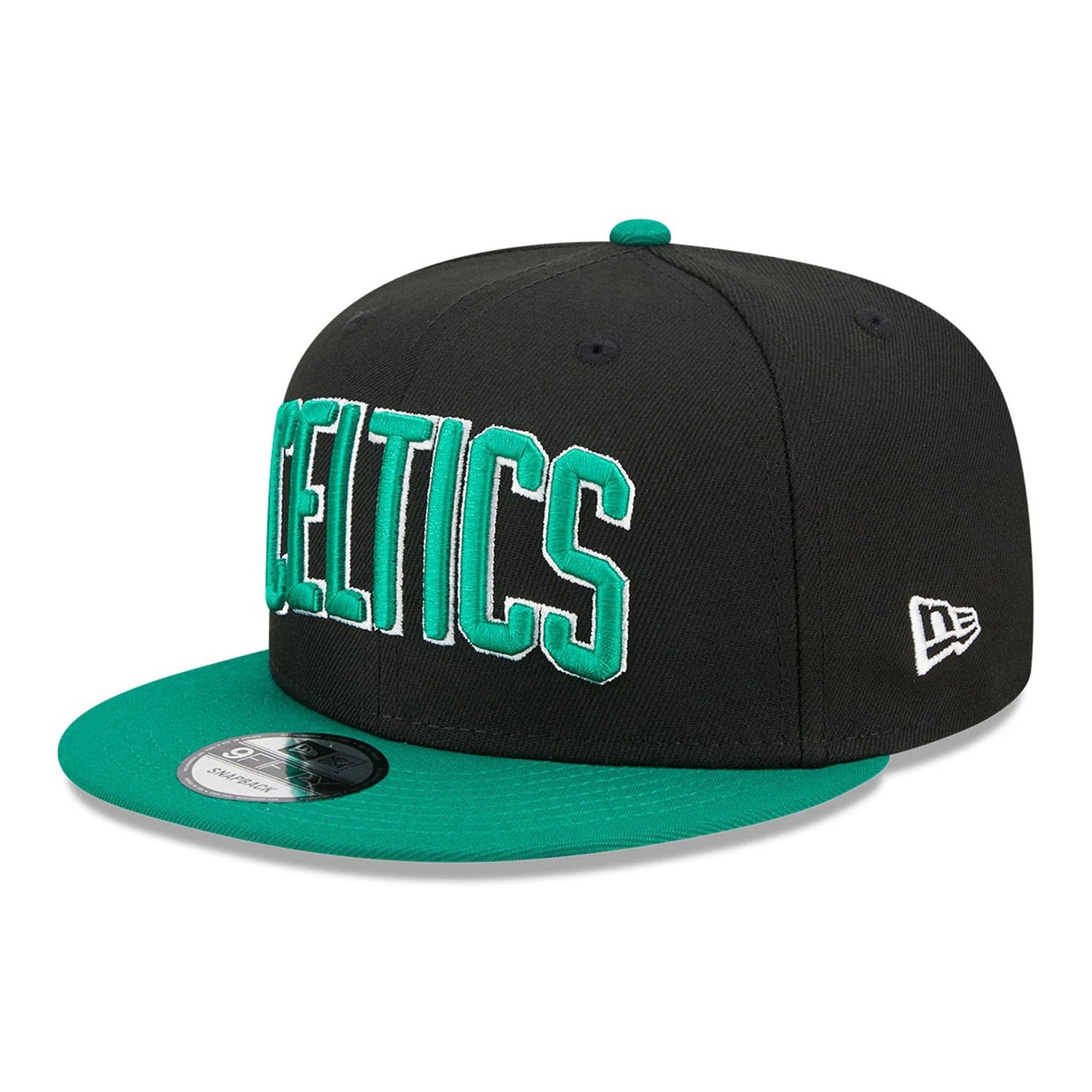 This is a Boston Celtics NBA Statement Black 9FIFTY Snapback Cap 1