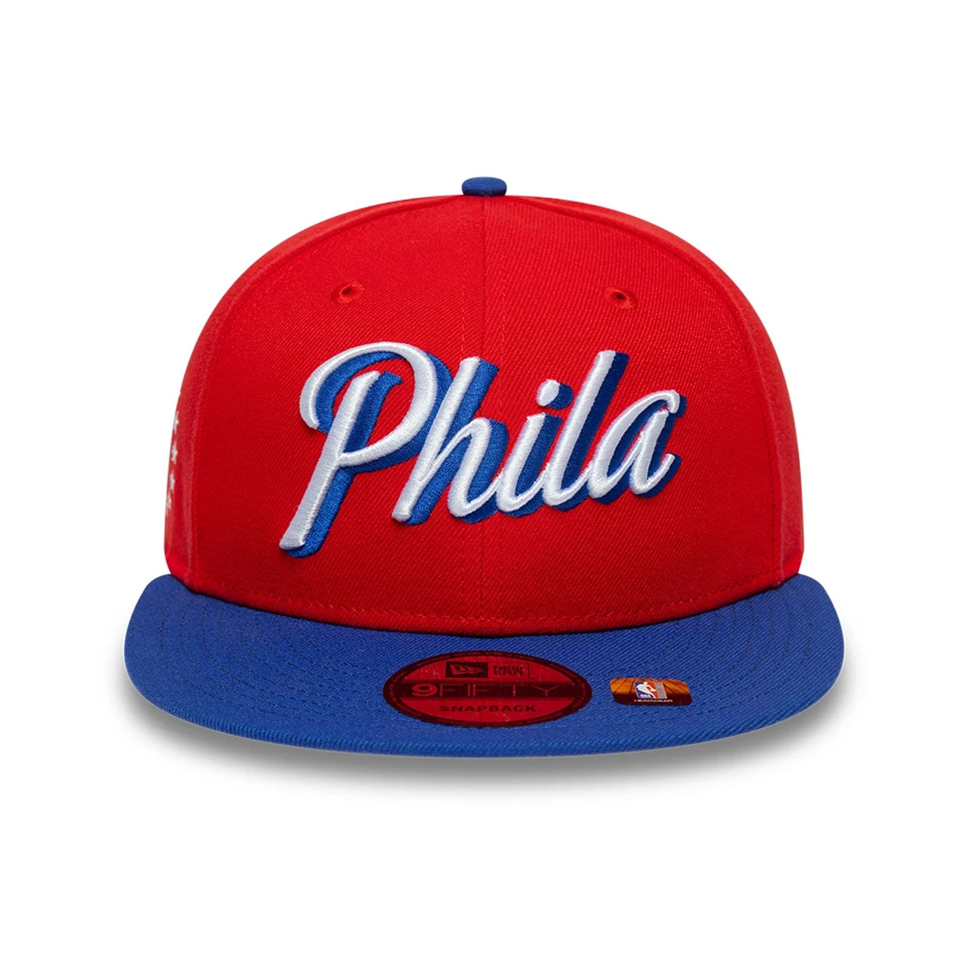 This is a Philadelphia 76ers NBA Statement Red 9FIFTY Snapback Cap 3